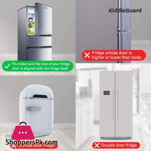 Baby Safety Home Refrigerator Fridge Dispenser Freezer Door Latch Lock Catch Toddler Kids Child Baby Safety Lock Easy Install KiddieGuard