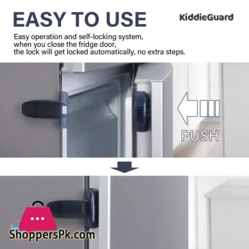 Baby Safety Home Refrigerator Fridge Dispenser Freezer Door Latch Lock Catch Toddler Kids Child Baby Safety Lock Easy Install KiddieGuard