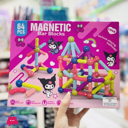 Magnetic Magic Stick 64 Pcs Building Set Puzzle Toy