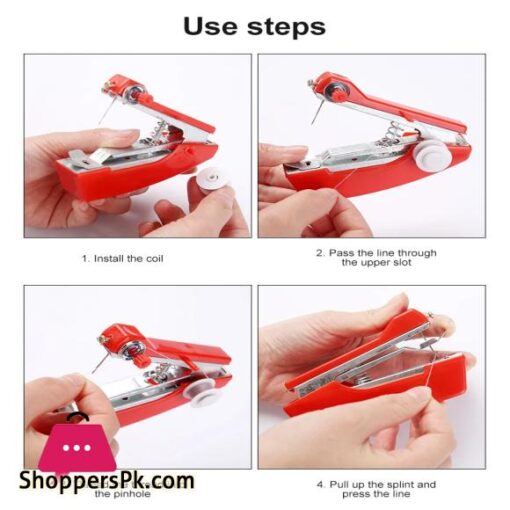 Manual Mini Sewing Machine Portable Mini Cordless Stitch Machines Clothes Leather Handheld Tools Accessories