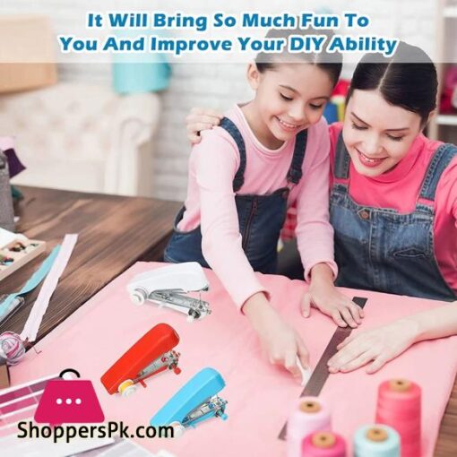 Manual Mini Sewing Machine Portable Mini Cordless Stitch Machines Clothes Leather Handheld Tools Accessories