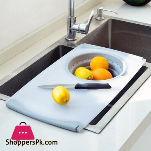 Multi-Functional 3 in 1 Chopping Board Detachable Folding Drain Basket