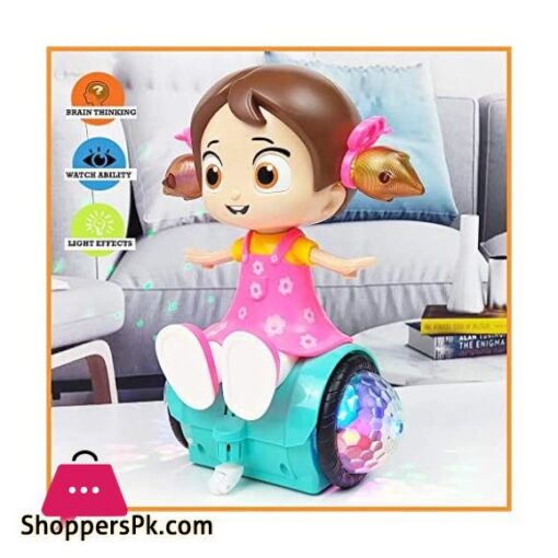 Musical Dancing Spinning Doll with Flashing Lights Light and Sound