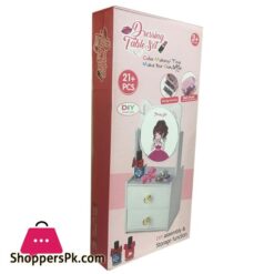 New DIY Dressing Table Activity Toy Set For Girls 21 Pieces