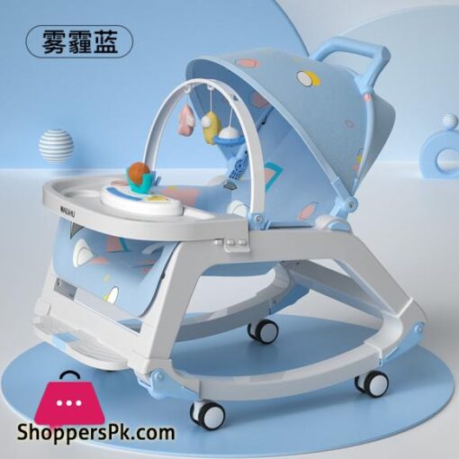 New Version Baby Multi-function Baby Bouncer & Rocker Comfort Chair Pushable Trolley Baby Bassinet