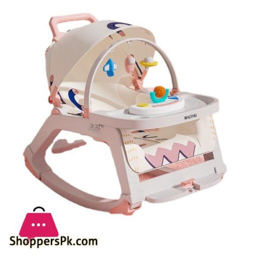 New Version Baby Multi-function Baby Bouncer & Rocker Comfort Chair Pushable Trolley Baby Bassinet