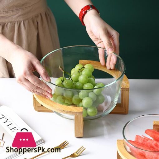 Nordic Simple Fruit Bowl Glass Salad Bowl (Small)