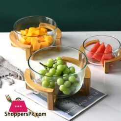 Nordic Simple Fruit Bowl Glass Salad Bowl (Large)