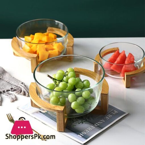 Nordic Simple Fruit Bowl Glass Salad Bowl (Small)