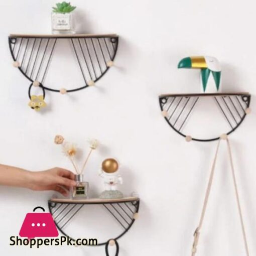 D shape wall hanging shelf key hanging Mounted hanging key holding