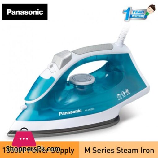 Panasonic NI M 250T Titanium Coated Sole Plate Steam Iron 1550W Green