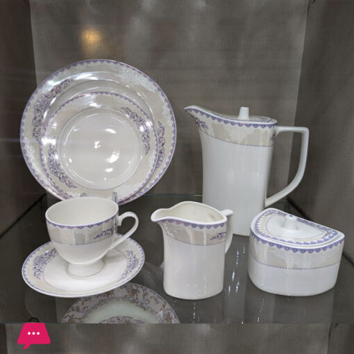 SPK Fine Bone China Tea Set 24 Pcs 6 Person