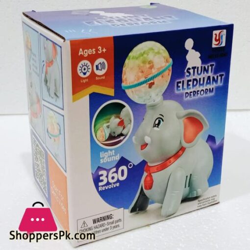 STUNT ELEPHANT WITH 3D LIGHT AND MUSIC TOY FOR KIDS TOYS FOR KIDS