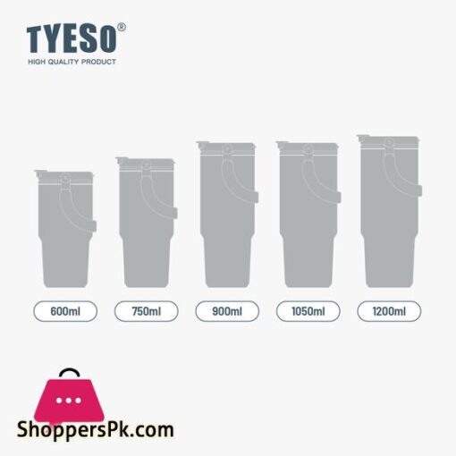 TYESO Vacuum Stainless Steel Insulated Cup Double Layer Cold and Hot Travel Cup Vacuum Bottle - 750ML