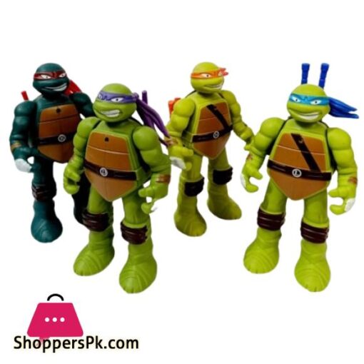 Teenage Mutant Ninja Turtles Action Figures Set for kids with light 4pc