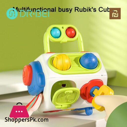 Toddler Busy Cube Interactive Sensory Toy for Toddlers Educational Busy Cube with Rotatable Gears Bubble Push Activities Perfect Gift for Boys Girls Toddlers Educational Toy