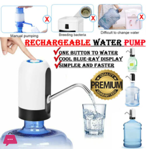 Automatic Electric Portable Water Pump Dispenser Switch USB Rechargeable Water Pump for Home Office