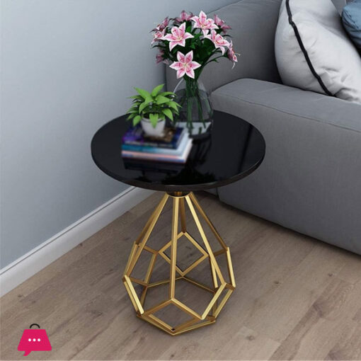 Black & Gold Coffee Table For Living Room & Office