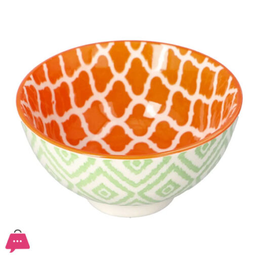 Bohemian Ceramic Sauce Bowl Double print 9cm (6 pcs set)