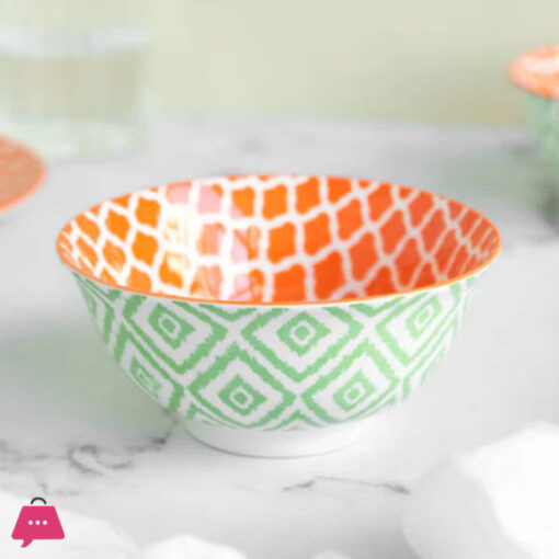 Bohemian Ceramic Sauce Bowl Double print 9cm (6 pcs set)