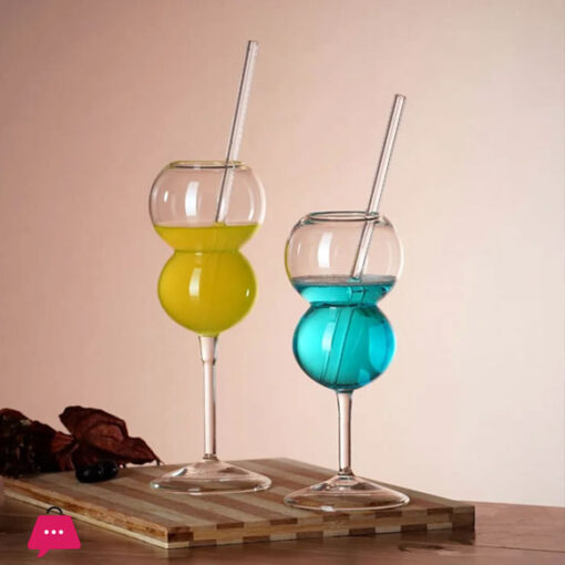 Cocktail Glass Goblet Bubble Ball Cup Juice Milk Water Cup Bar Party and Restaurant Drinkware 400-ML