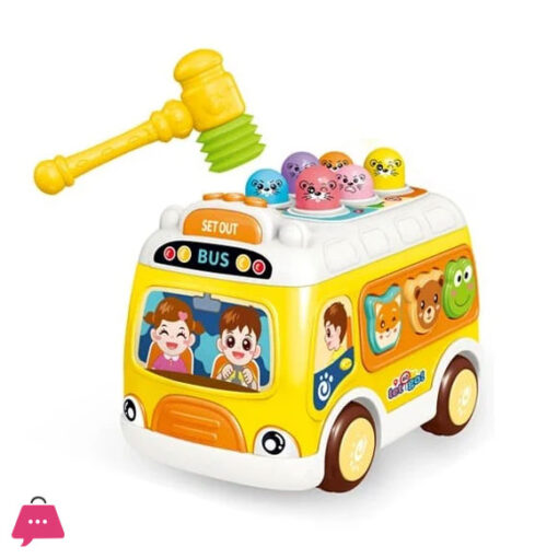 Multifunctional Shapes Sorter Musical Whack A Mole Bus