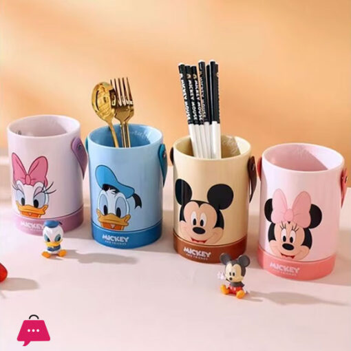 Disney Ceramic Bucket Cute Cutlery and Pen Barrel Holder