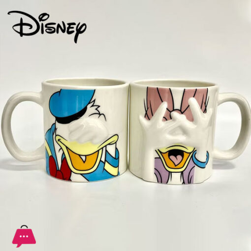 Disney Mickey Minnie Donald Duck Ceramic Cup Mug Couple Cup Coffee Cup Pack of 2