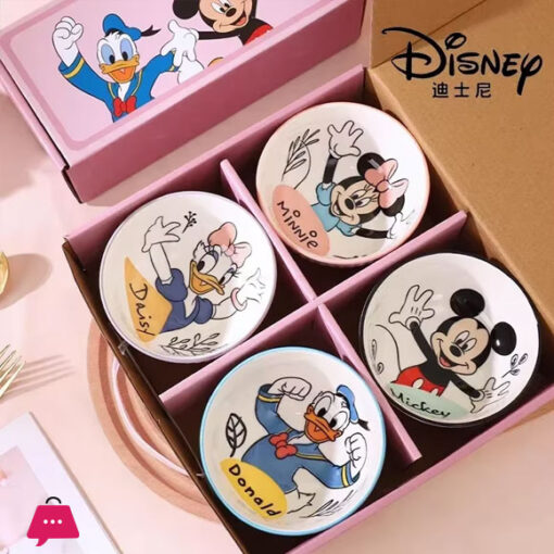 Disney Mickey Mouse Minnie Mouse Cartoon Mini Ceramic Rice Bowl 350ml