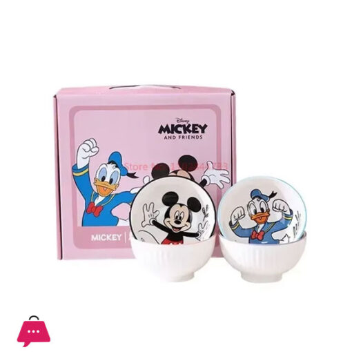 Disney Mickey Mouse Minnie Mouse Cartoon Mini Ceramic Rice Bowl 350ml