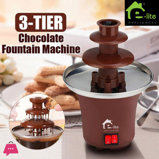 E-Lite Luxurious 3 Layer Chocolate Fountain ECF-110