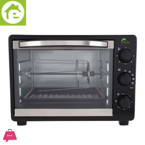 E-Lite TOASTER OVEN - 38 LTR - BLACK - ETO-354R