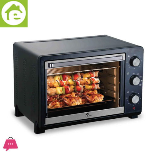 E-Lite TOASTER OVEN - 38 LTR - BLACK - ETO-354R