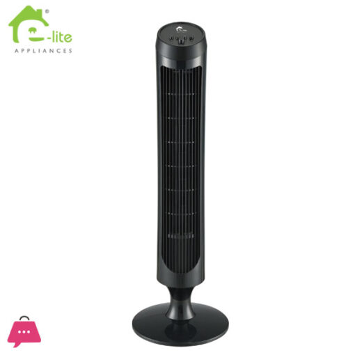 E-Lite Tower Fan – 33"INCHES – BLACK - ETF-001