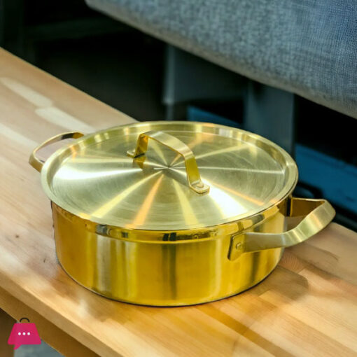 Golden Hotpot Stainless Steel Casserole Golden 34cm