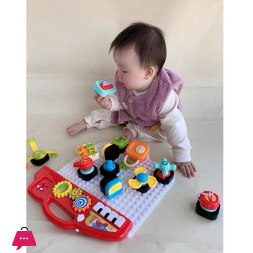 Huanger Musical Blocks Board Musical Activity Busy Board