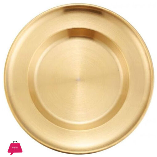 Juliana Style Luxury Golden Plate - 23CM