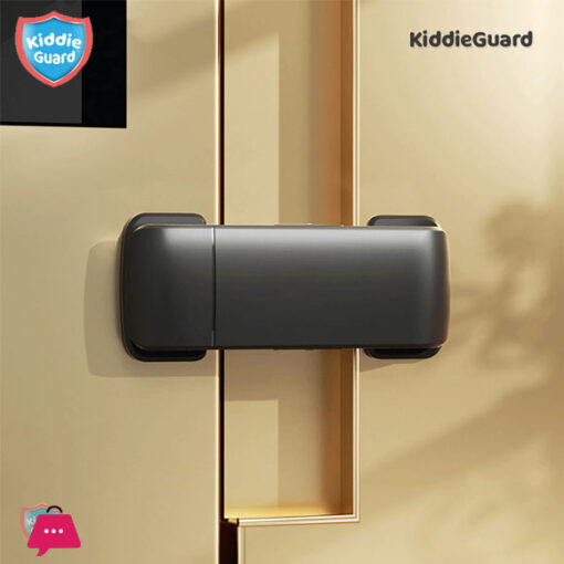 Kiddie Guard Baby Safety Multipurpose Latch Lock for Refrigerator Freezer Cupboards Cabinets Lock Door Gap Distance Cabinet Door Lock Protect Baby - 1Pcs