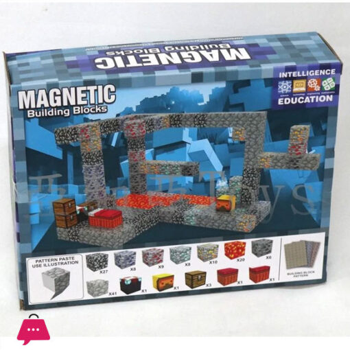 Minecraft Magnetic Cube Magnetic Blocks-Build Mine Magnet 136Pcs