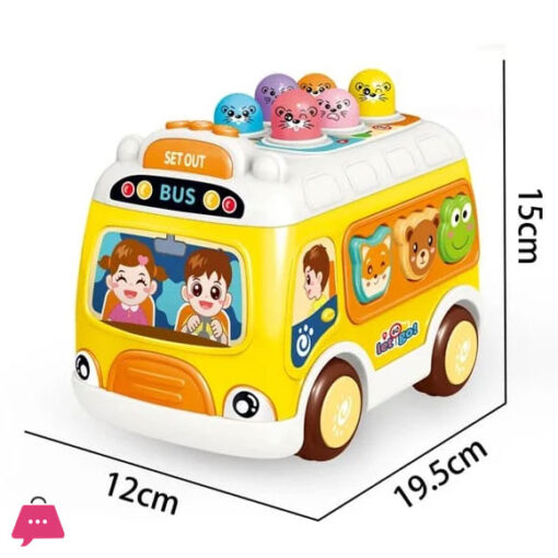 Multifunctional Shapes Sorter Musical Whack A Mole Bus