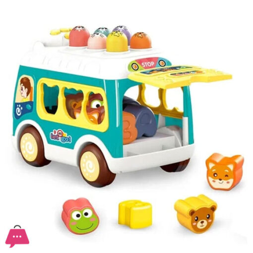 Multifunctional Shapes Sorter Musical Whack A Mole Bus