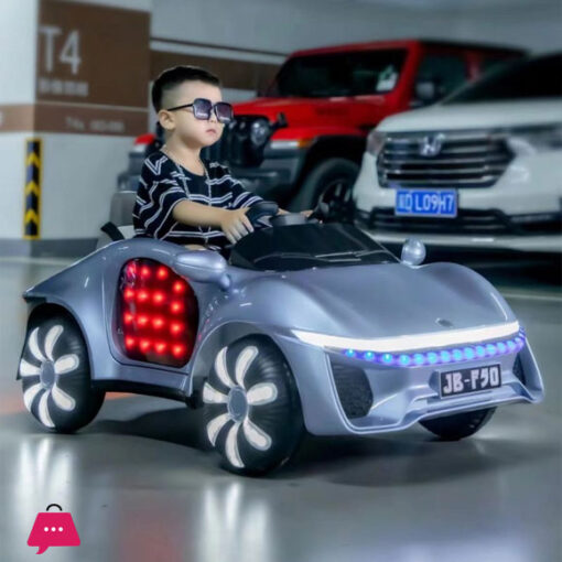 New Electric Car Four-Wheel Automobile Belt Remote Control Seated Baby's Toy Car Four-Wheel Drive Swing High-End