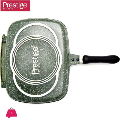 Prestige Double Fry Pan Double-Sided Non-Stick Griddle Pan Foldable Flipping Grill Frying Pan 32cm - 80973