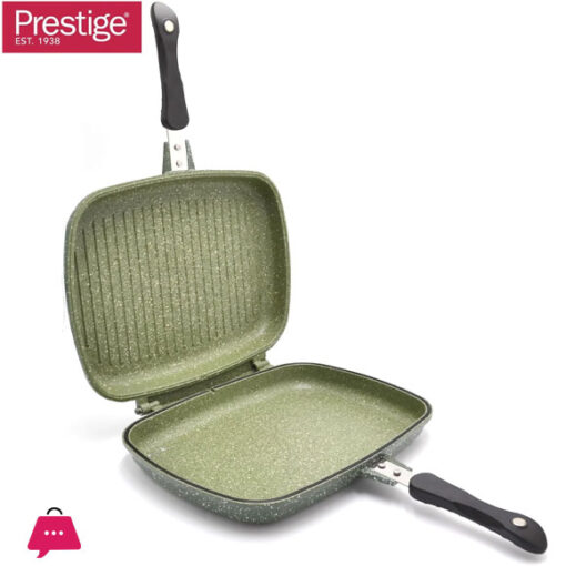 Prestige Double Fry Pan Double-Sided Non-Stick Griddle Pan Foldable Flipping Grill Frying Pan 32cm - 80973