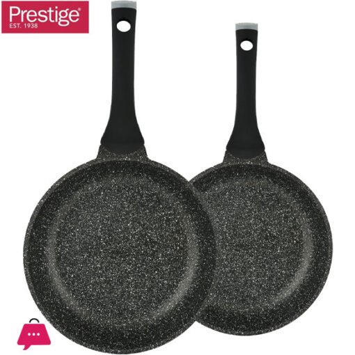 PRESTIGE TWIN FRY PAN SET 24CM+28CM - BLACK - 80995