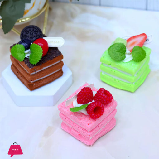 Realistic 3-Layer Pastry Shaped Fridge Magnet 1-Pcs