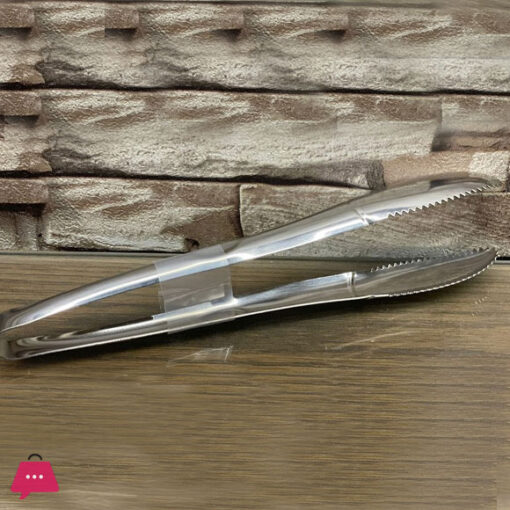 Stainless Steel Kitchen Tongs With Non-Slip Teeth