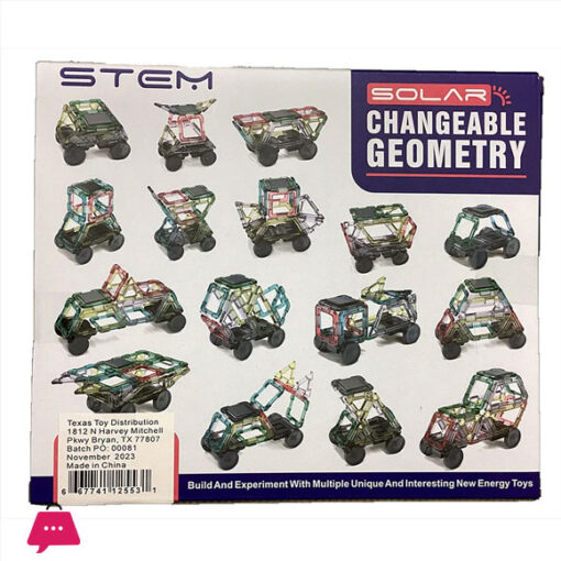 STEM Solar Car DIY Geometry Construction Kit 62pcs