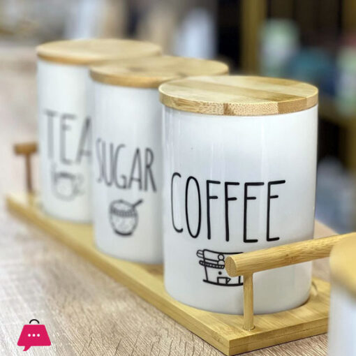 Tea Coffee and Sugar Jar Set of 3