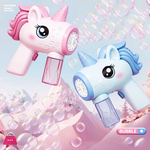 Unicorn Electric Bubble Gun Toy